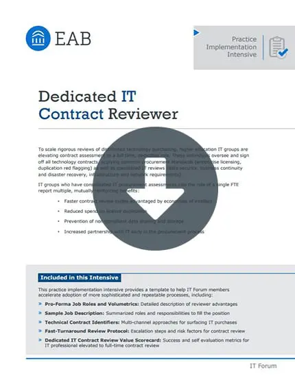 Dedicated IT Contract Reviewer Cover