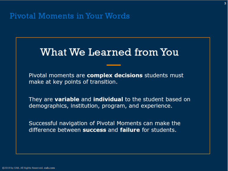 What Are Pivotal Moments and How Do They Influence Student Success 