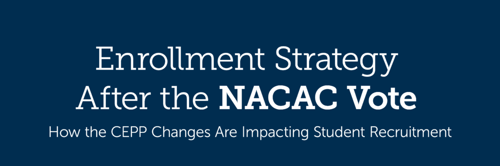 enrollment strategy for the NACAC vote