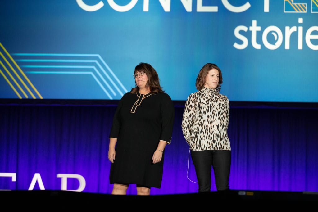 Dr. Melissa Boog and Naomi Nash presenting their ConnectED story9