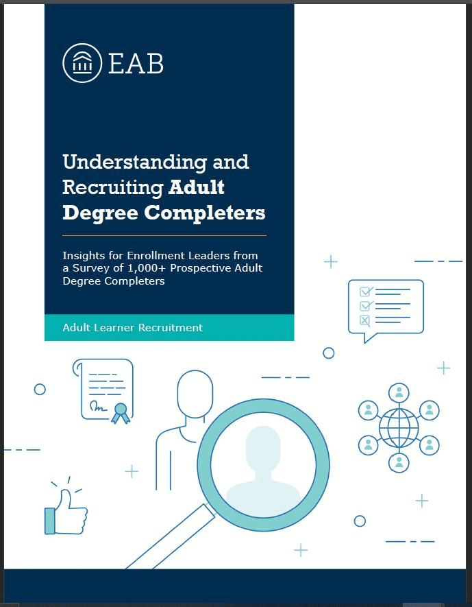Download the related white paper "Understanding and Recruiting Adult Degree Completers"