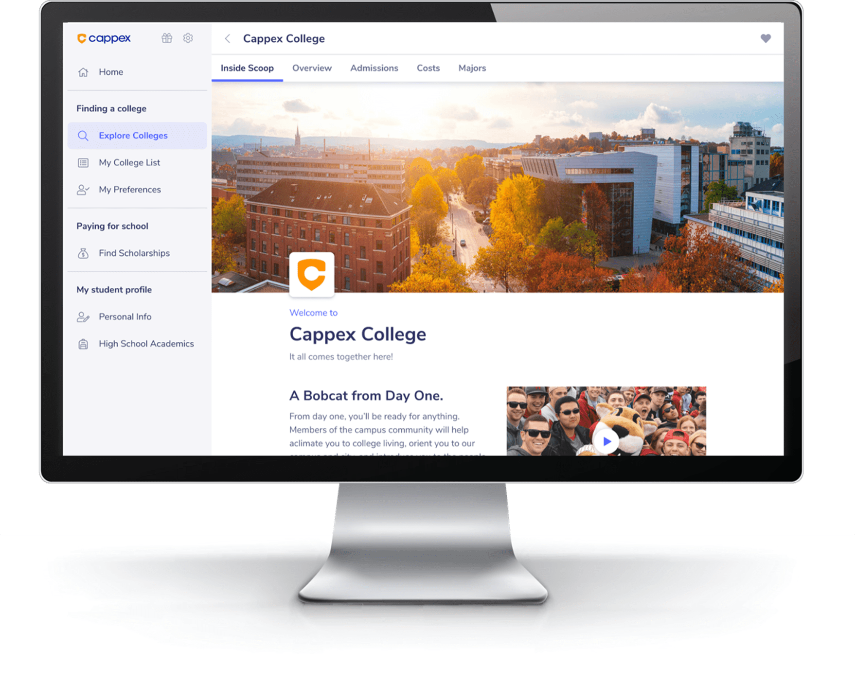 Cappex College Desktop Profile