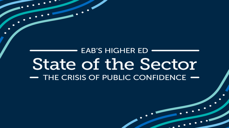 EAB's State of the Sector: The Crisis of Public Confidence