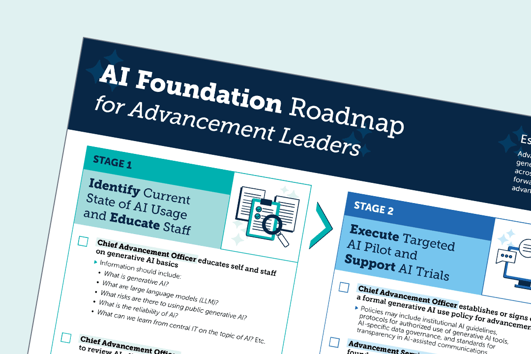 AI foundation roadmap for advancement leaders