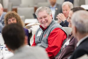 President smiling at 2025 Presidential Roundtable