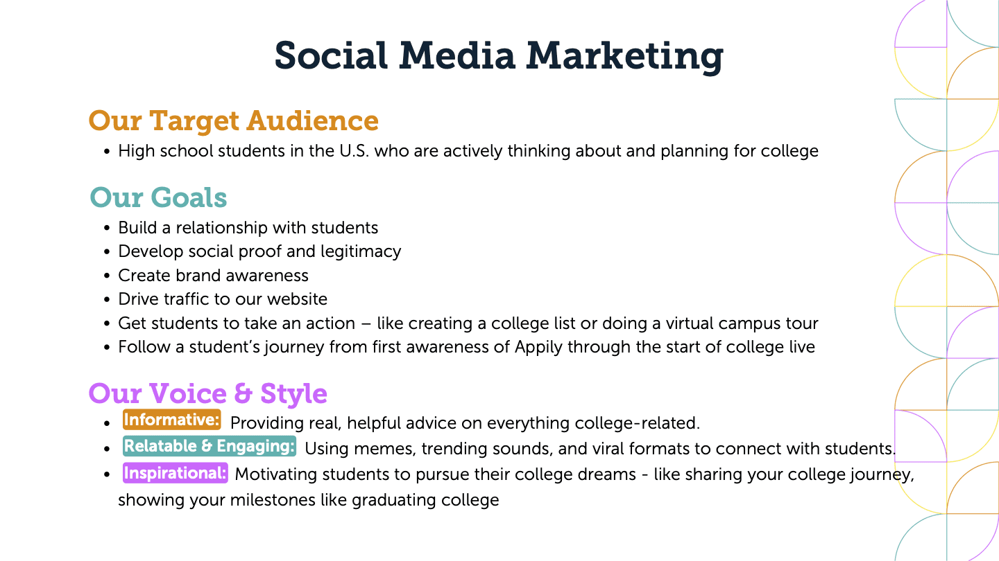 a-sample-content-creator-guide-for-student-influencers-that-breaks-down-the-target-audience-goals-voice-and-style-for-content-creation