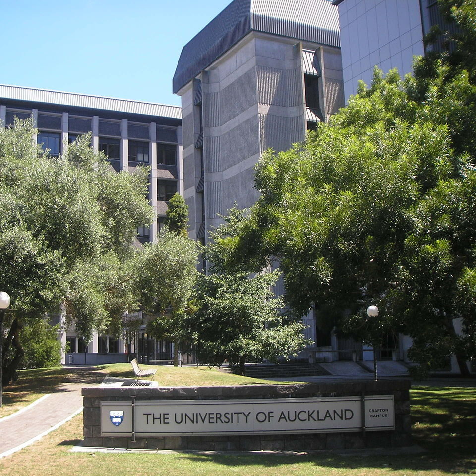 Campus building at University of Auckland