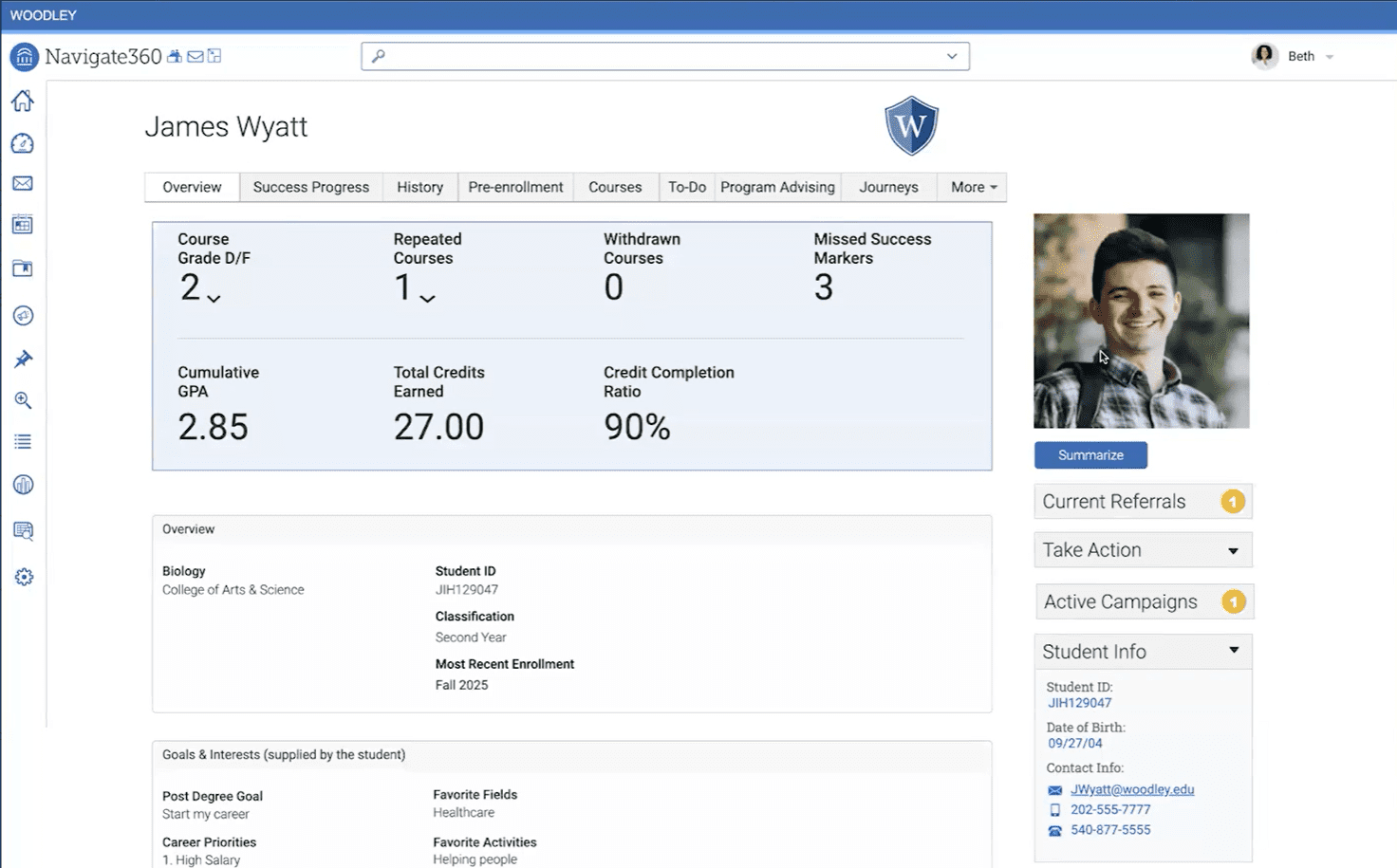 Advisor and Counselor Tools