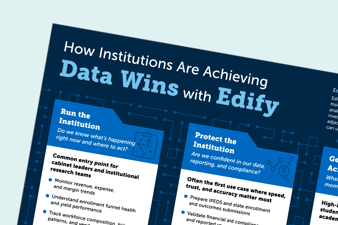How institutions are achieving data wins with Edify